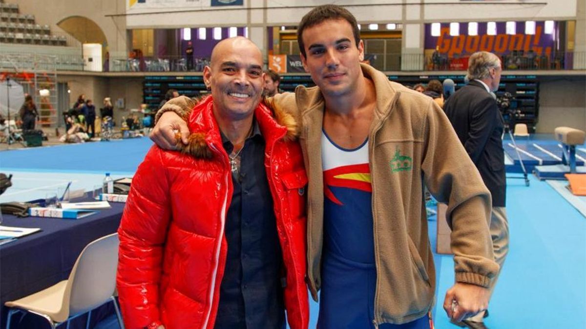 Gervasio Deferr y Óscar Casas, en el rodaje de 'El gran salto'