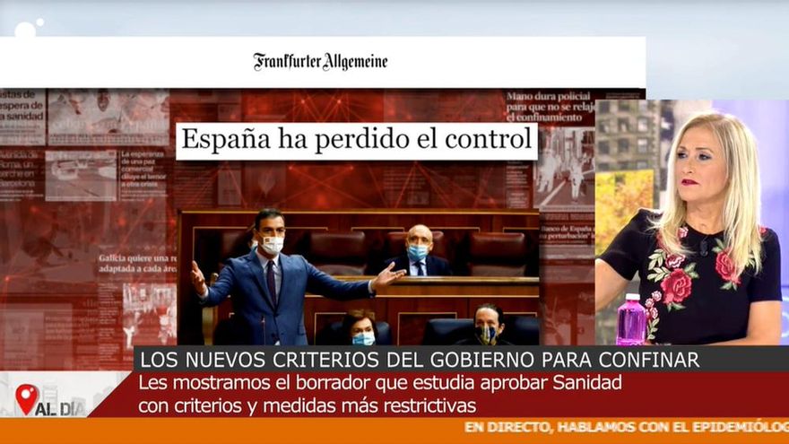 Cristina Cifuentes en 'Cuatro al día'