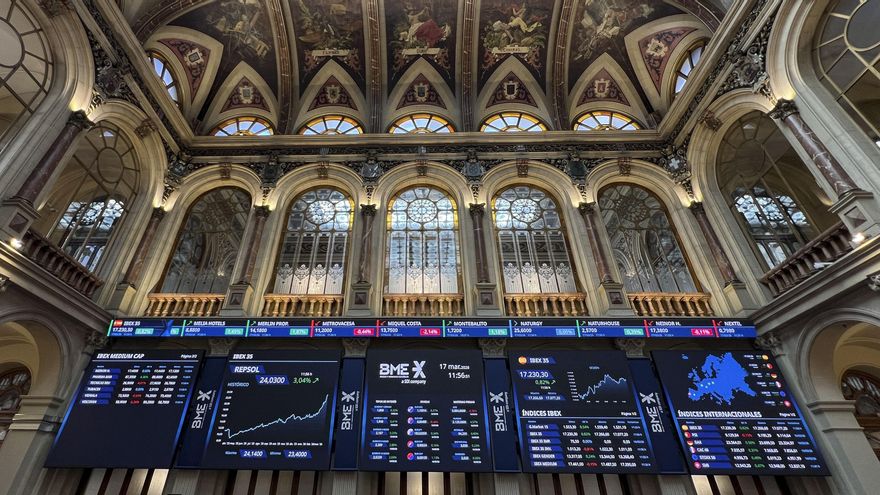 La Bolsa española, este martes.