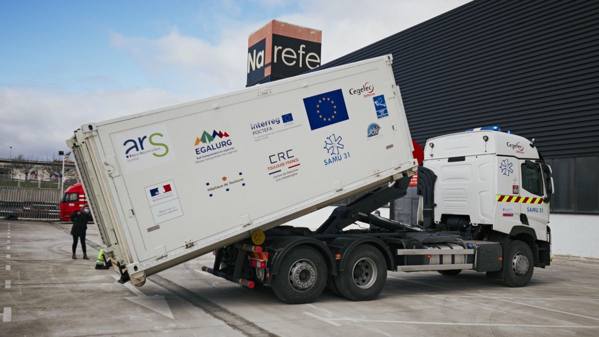 Hospital móvil que desplegará Navarra para apoyar la vacunación en las zonas rurales
