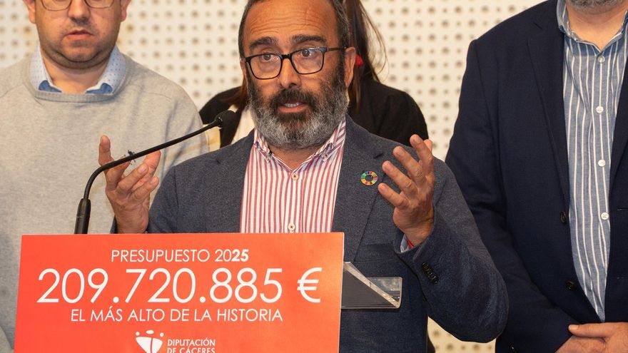 El 75% del presupuesto 2025 de la Diputación de Cáceres será para inversiones y servicios en municipios