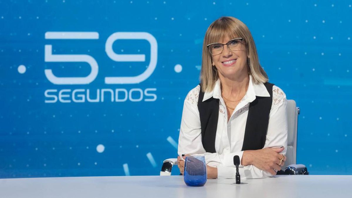 Gemma Nierga, en el plató de '59 segundos'