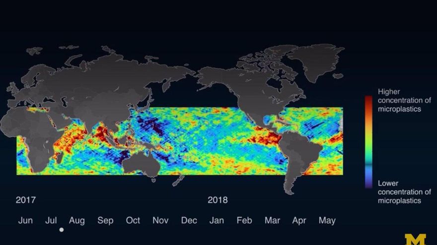 Las masas oceánicas de microplásticos alcanzan máximos en verano
