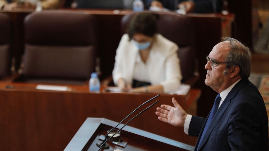 El portavoz del PSOE en la Asamblea de Madrid, Ángel Gabilondo, interviene durante la segunda jornada del Pleno del Debate del Estado de la Región en Madrid.