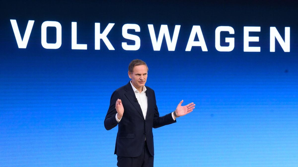 Oliver Blume en la presentación de resultados de Volkswagen