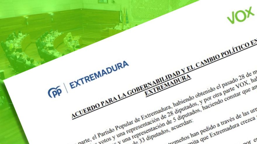 El pacto de PP y Vox en Extremadura: borrado de la violencia machista, veto parental en las aulas, nucleares y toros