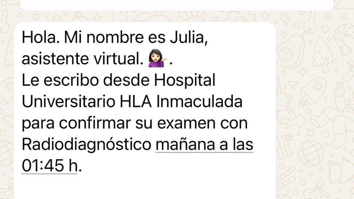 Citas médicas "voluntarias" a la 1.45 de la madrugada en Andalucía: la Junta pide a un centro concertado un reajuste horario