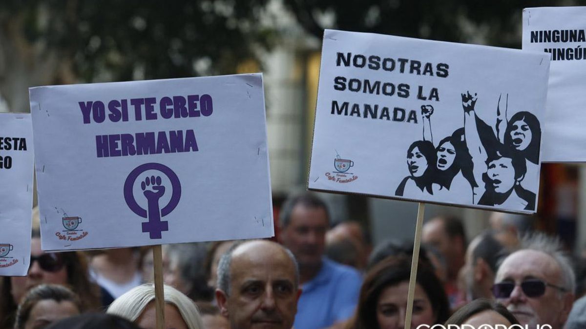 Imagen de archivo de una manifestación feminista en Córdoba.