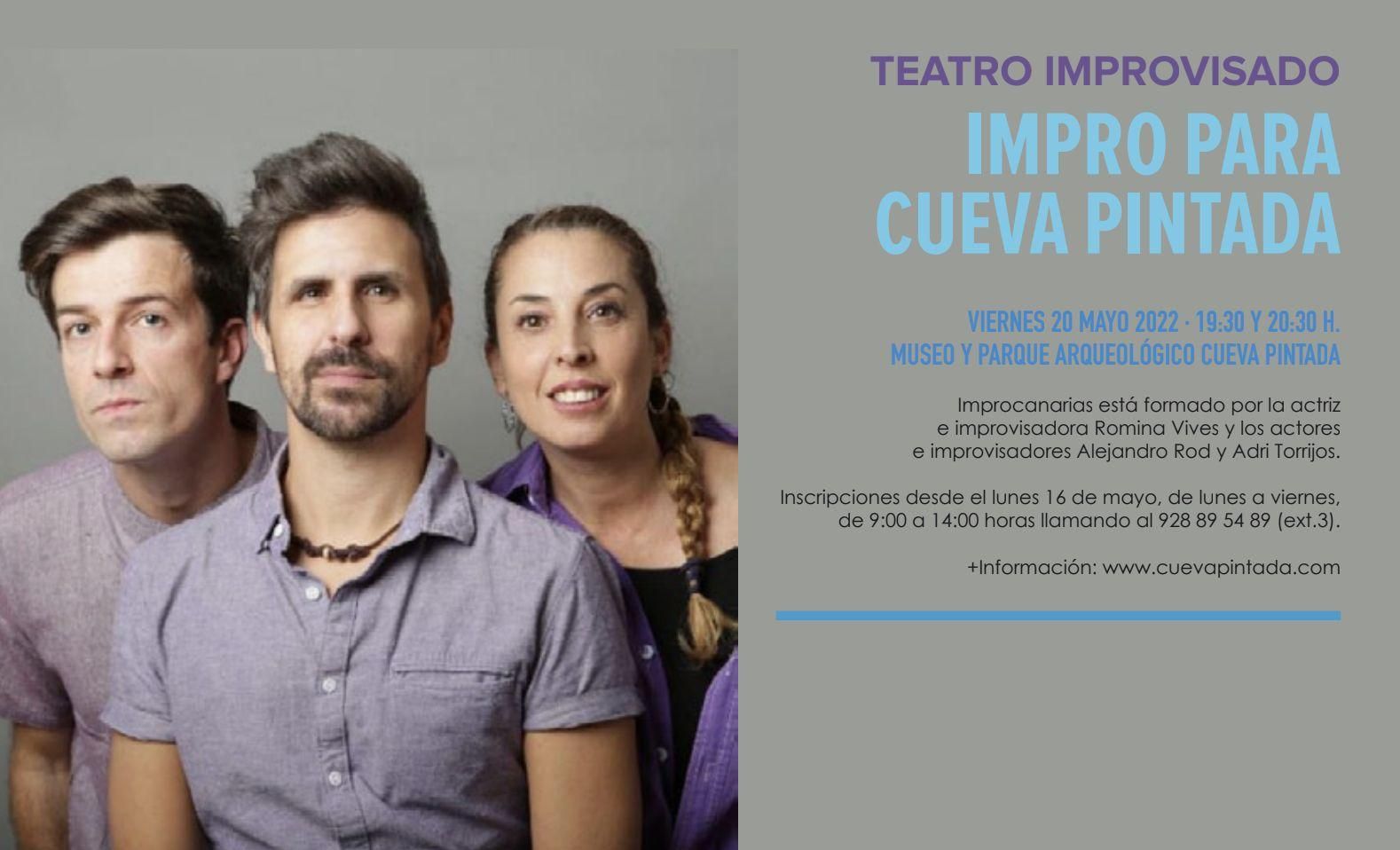 Teatro improvisado en Cueva Pintada