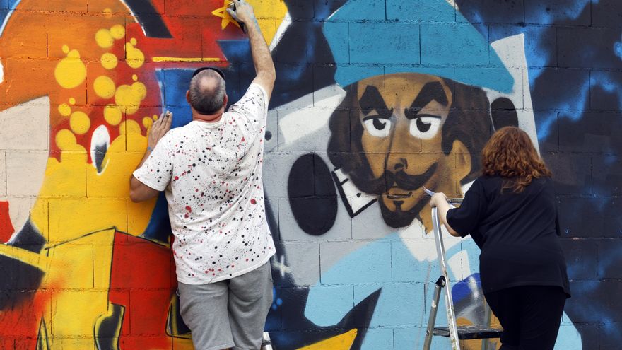 Las Meninas de Canido, vuelta a los orígenes del arte urbano en Ferrol