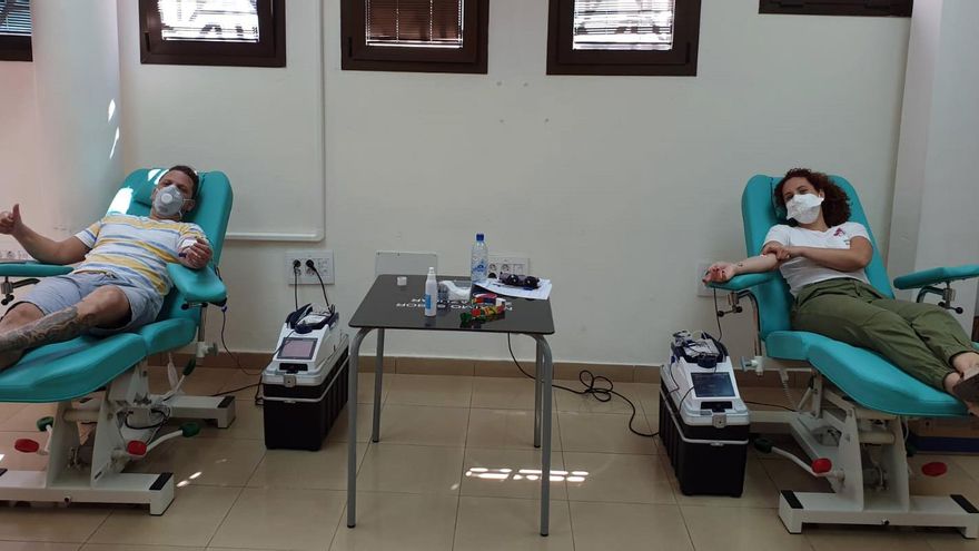 Donantes en el Instituto Canario de Hemodonación y Hemoterapia (ICHH).