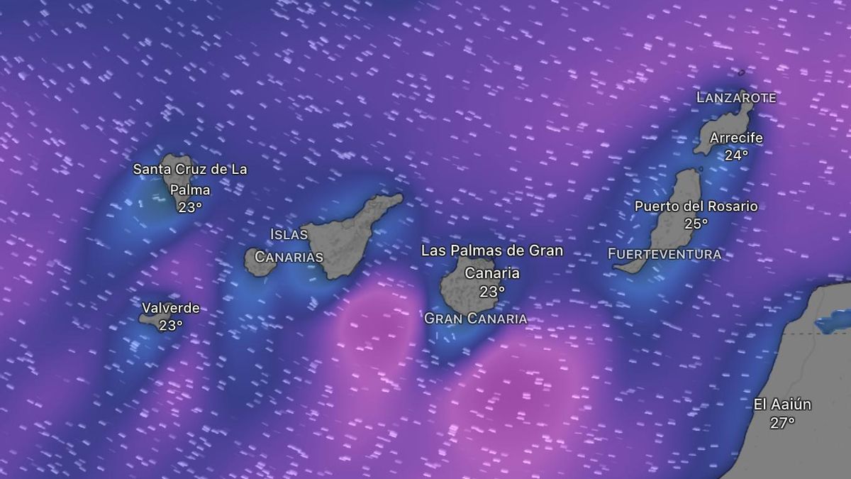 Aemet anuncia avisos amarillos para dos islas de Canarias en las próximas horas