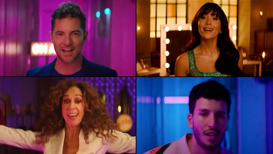 'La Voz Kids' ya promociona su nueva edición, con los cuatro coaches al ritmo de Raphael