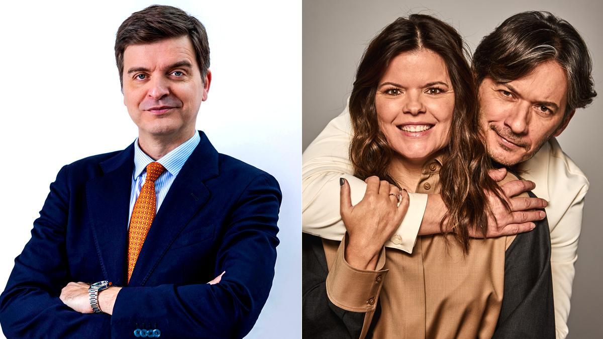 Marc Giró y los hermanos Alberto y Laura Caballero