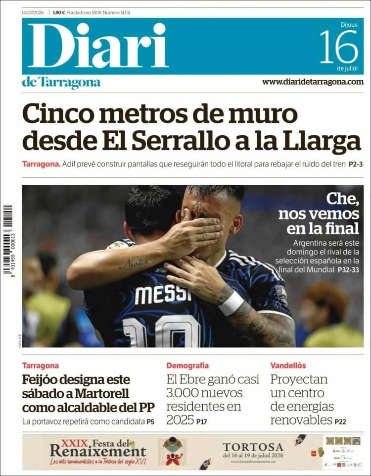 Hermosa mañana, ¿verdad? La Selección Argentina lo hizo otra vez: las tapas de los diarios se rinden ante la Scaloneta finalista