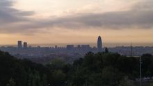 El perfil urbano de Barcelona, en una imagen del pasado viernes.