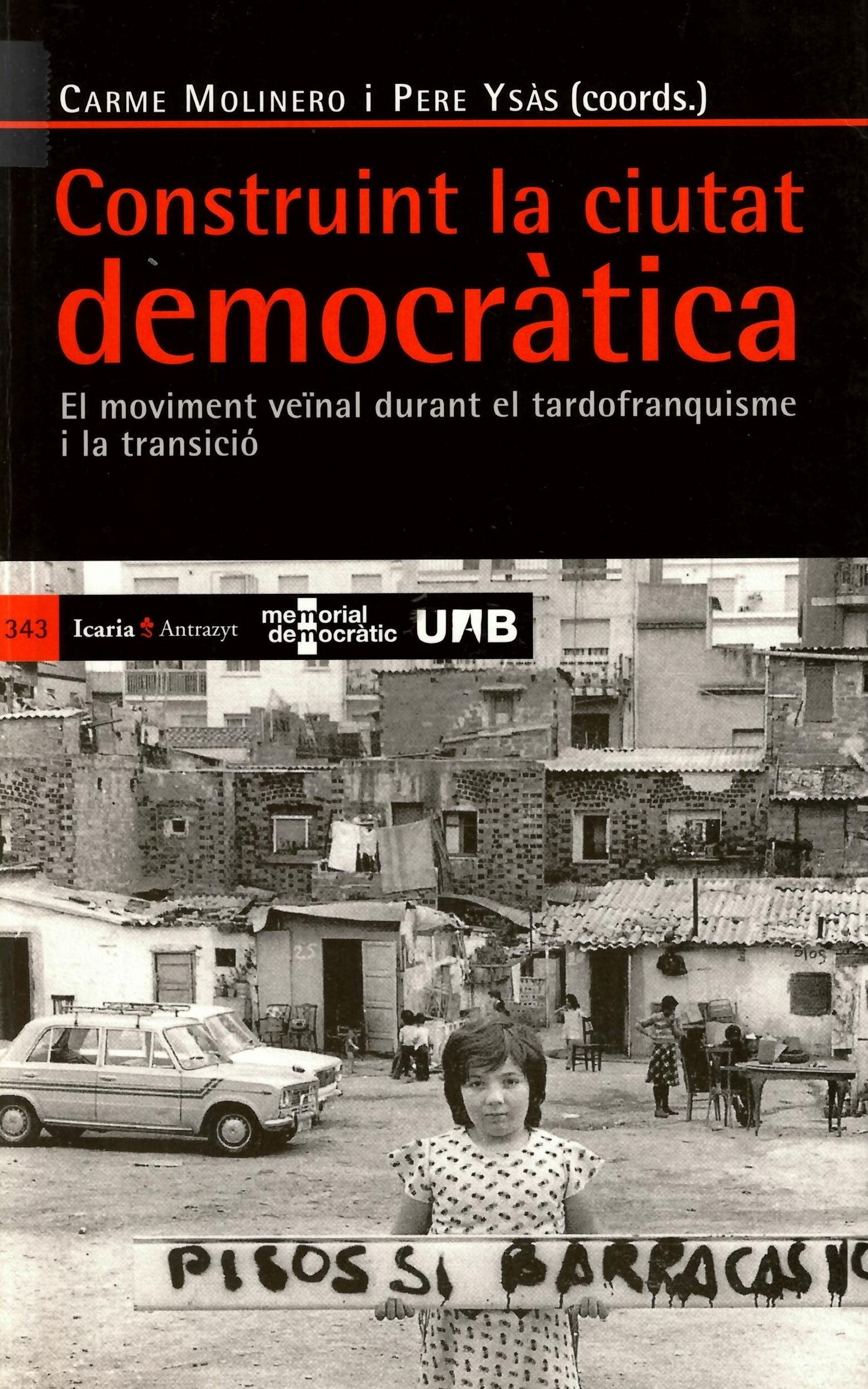 Portada del libro ''Construint la ciutat democràtica'.