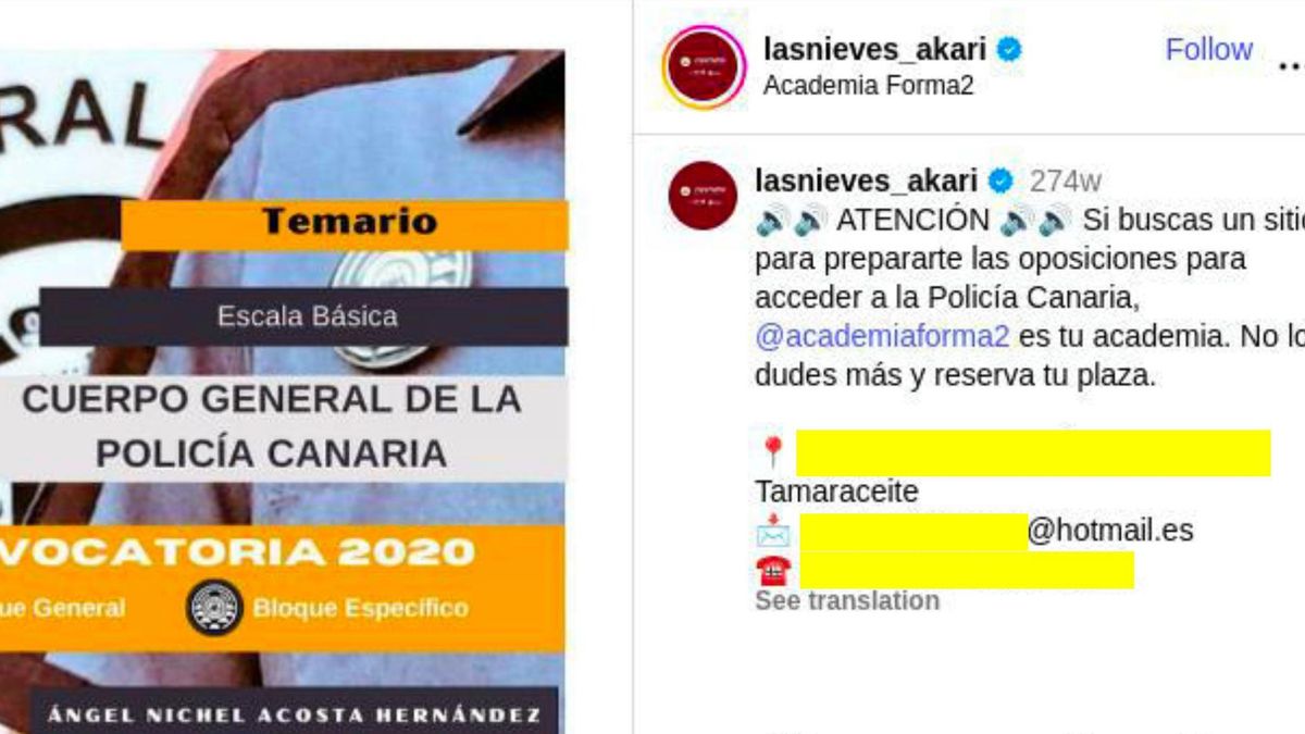 Captura del mensaje publicado por el club de judo Akari.