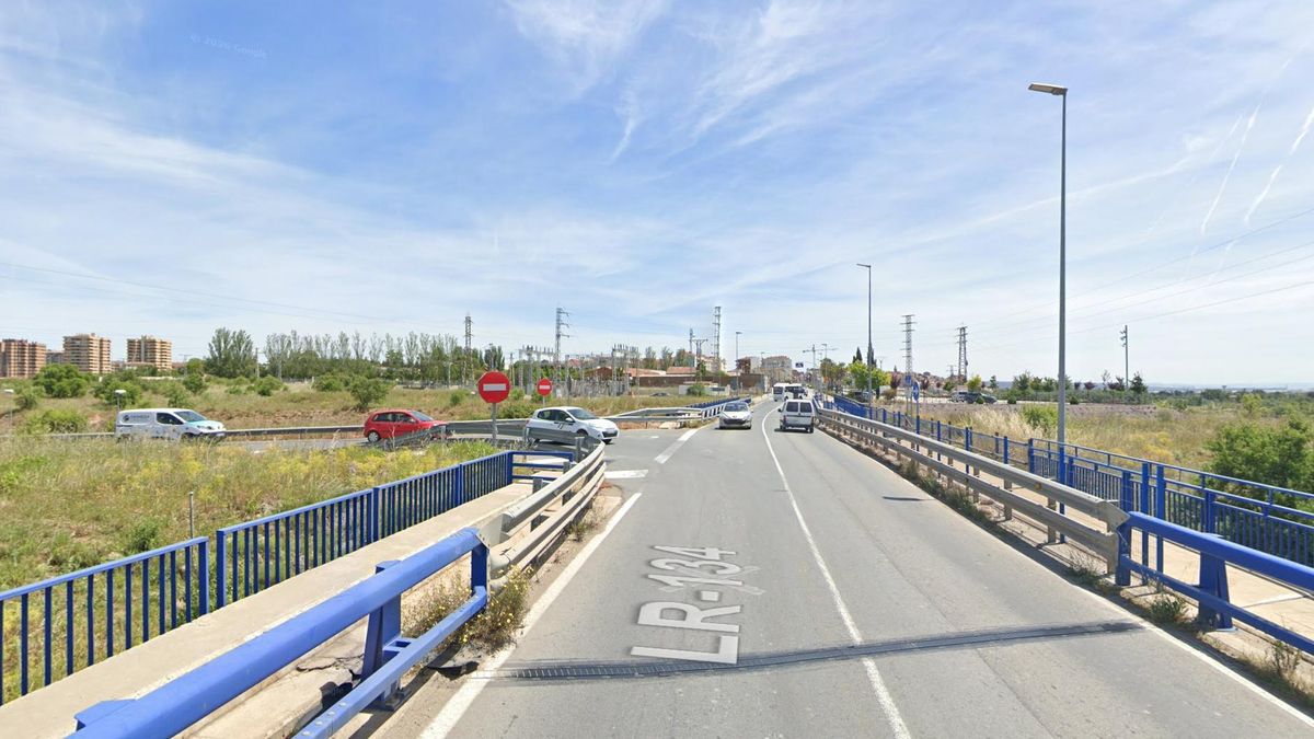 Corte total del tráfico de la LR-134 en el acceso a Calahorra por obras de asfaltado