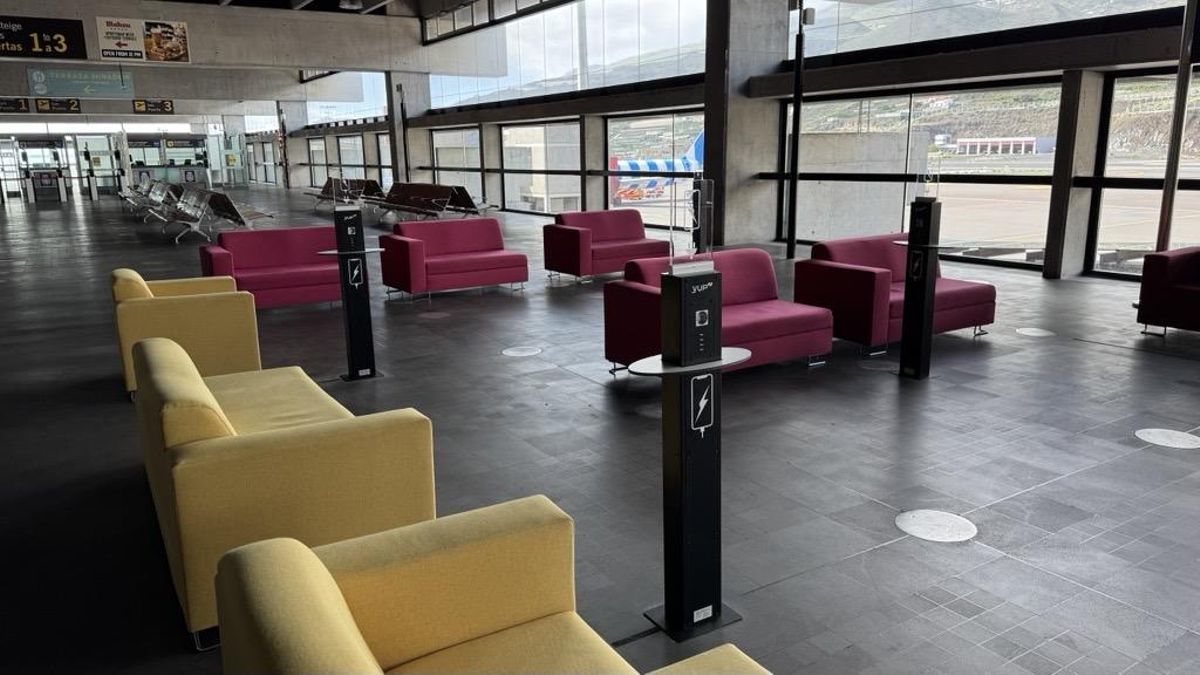 Nuevo mobiliario  del Aeropuerto de La Palma.