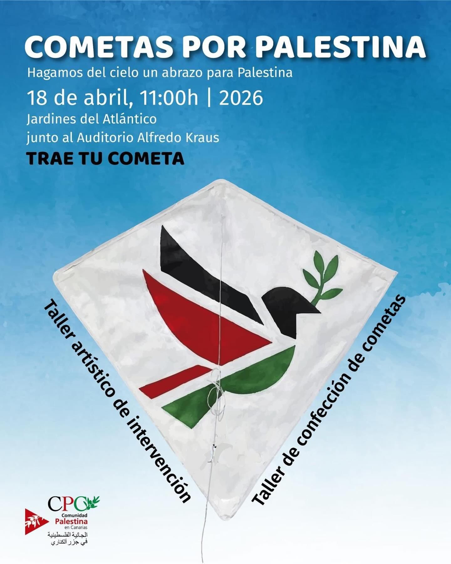 Cartel 'Cometas por Palestina'.