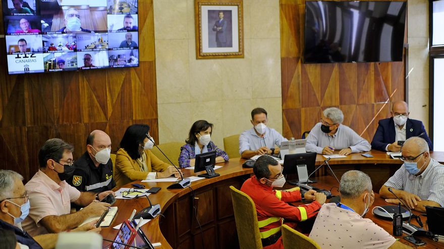 Reunión de Comité Director del Pevolca celebrada este domingo