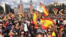 Vox fracasa en su intento de iniciar su campaña en Barcelona con un acto multitudinario
