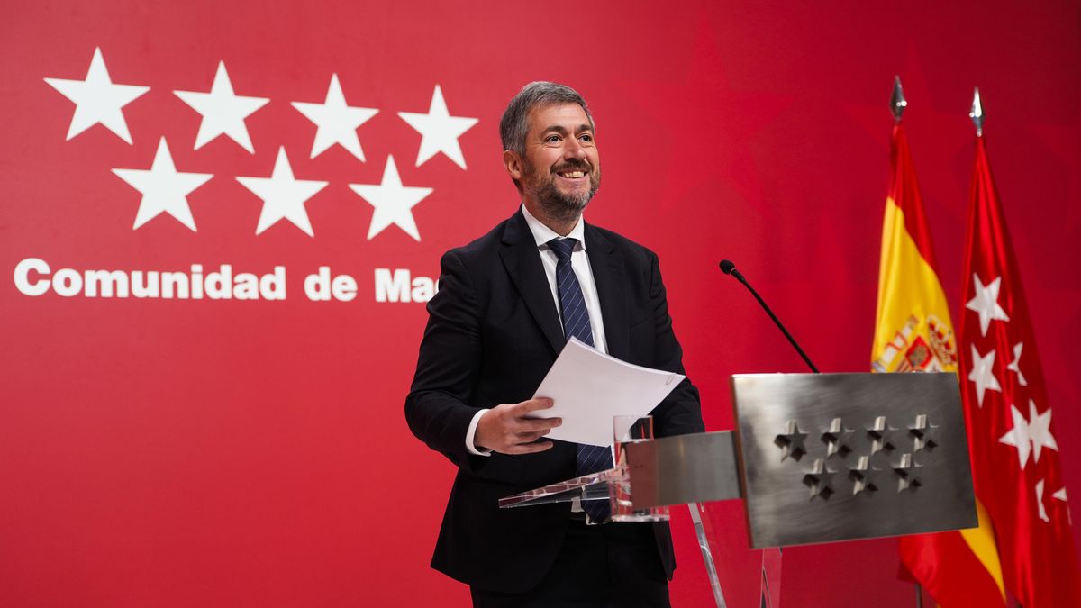 García Martín, durante una comparecencia tras el Consejo de Gobierno en Madrid, el pasado enero.
