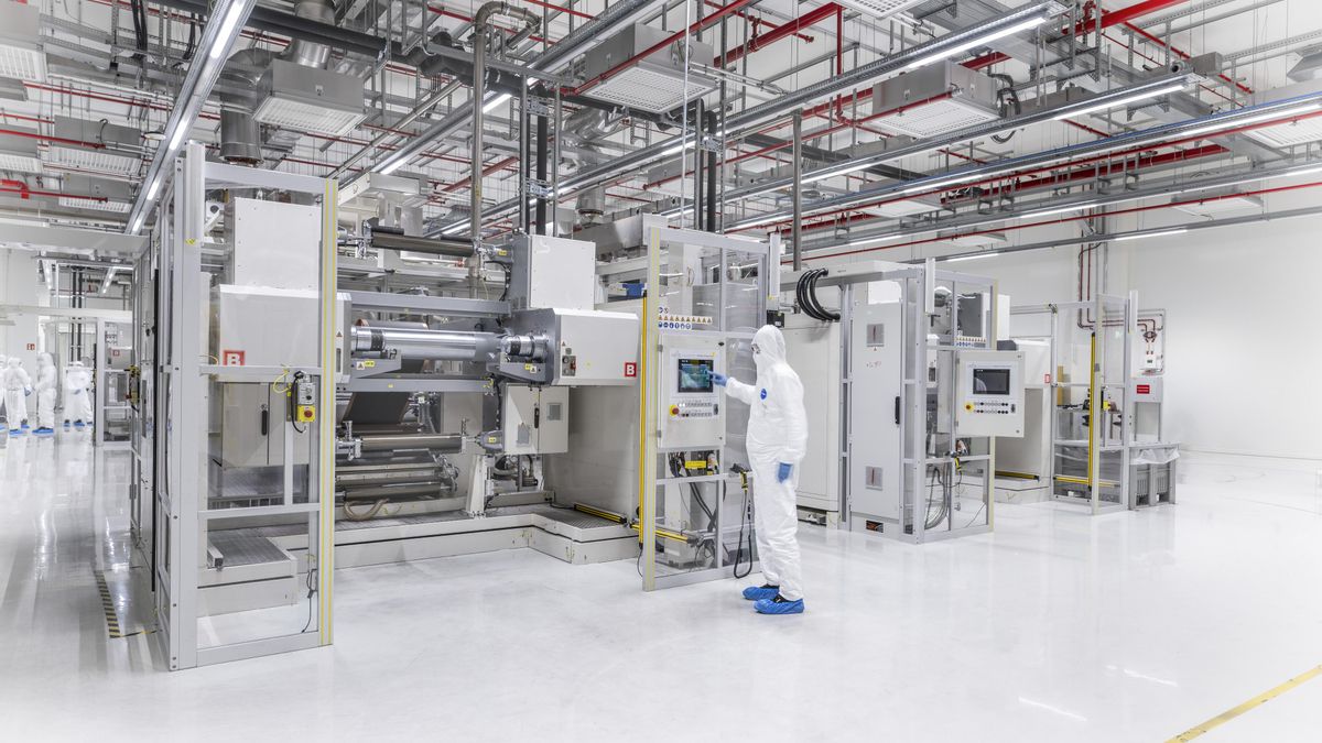 Simulación de la producción en la gigafactoría de Sagunt