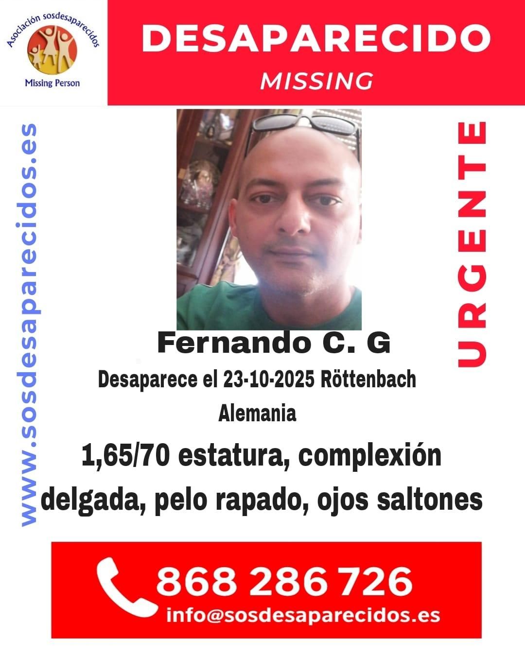 Imagen difundida por SOS Desaparecidos.