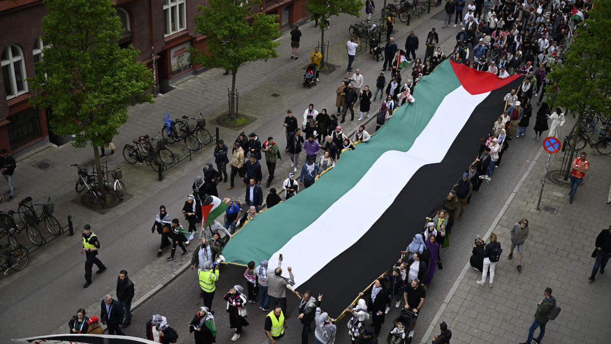 La activista Greta Thunberg en la manifestación