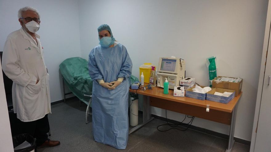 Consulta para pacientes con alta hospitalaria de COVID-19 en el Centro de Especialidades de Toledo