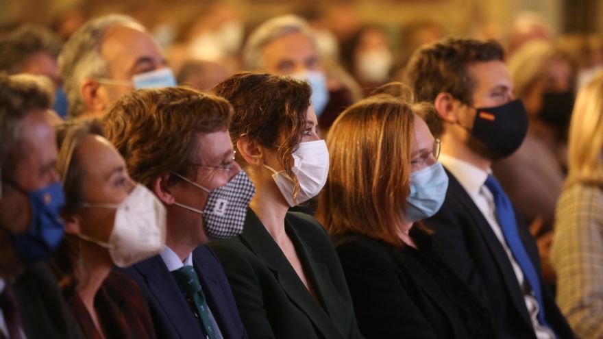 Pablo Casado, Isabel Díaz Ayuso, Elvira Rodríguez y José Luis Martínez-Almeida.