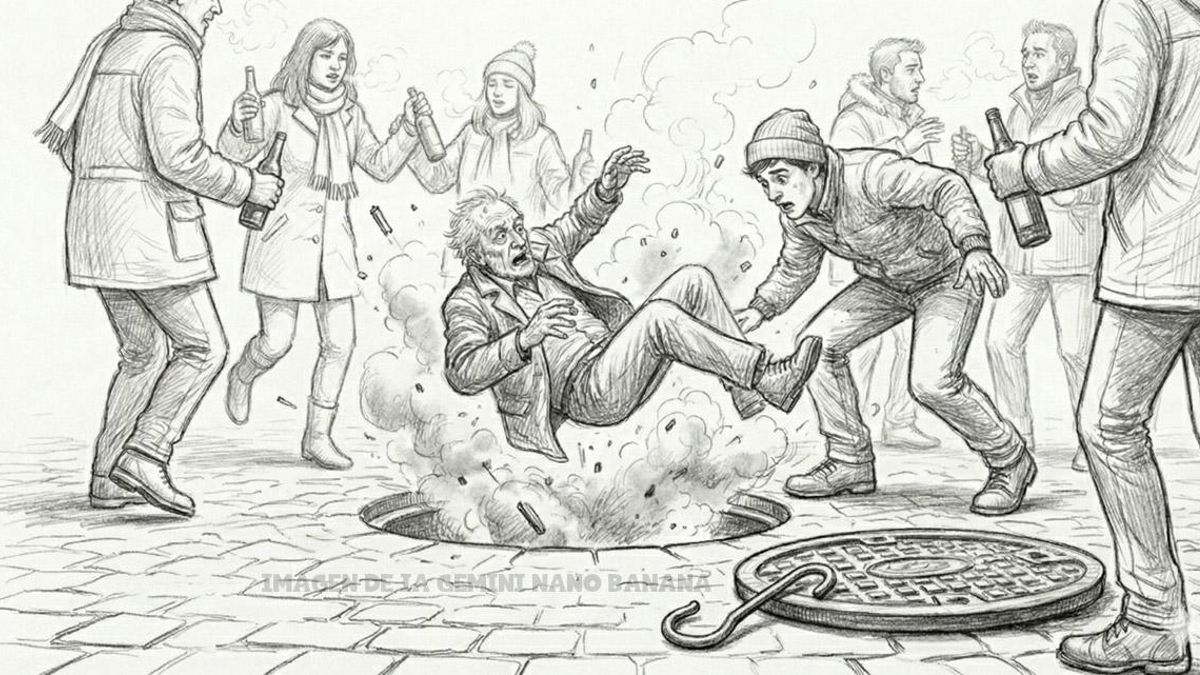 Y le quitó el tapón... al botellón