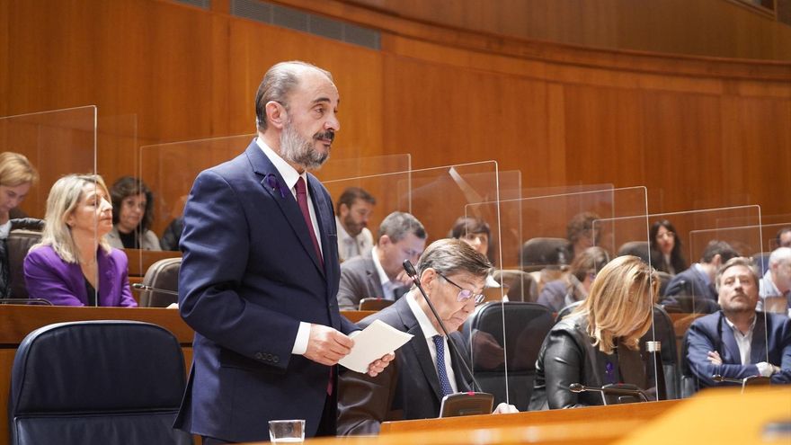 El presidente del Gobierno de Aragón, Javier Lambán