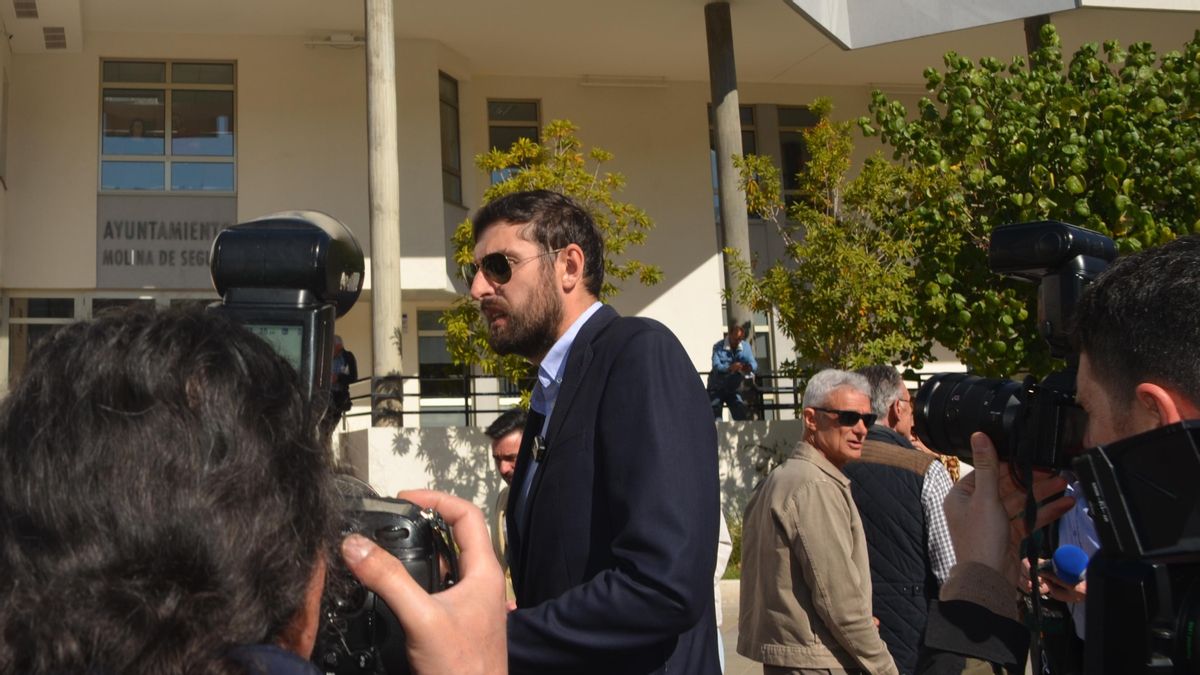 Antelo en la rueda de prensa que ofreció el pasado viernes en Molina de Segura