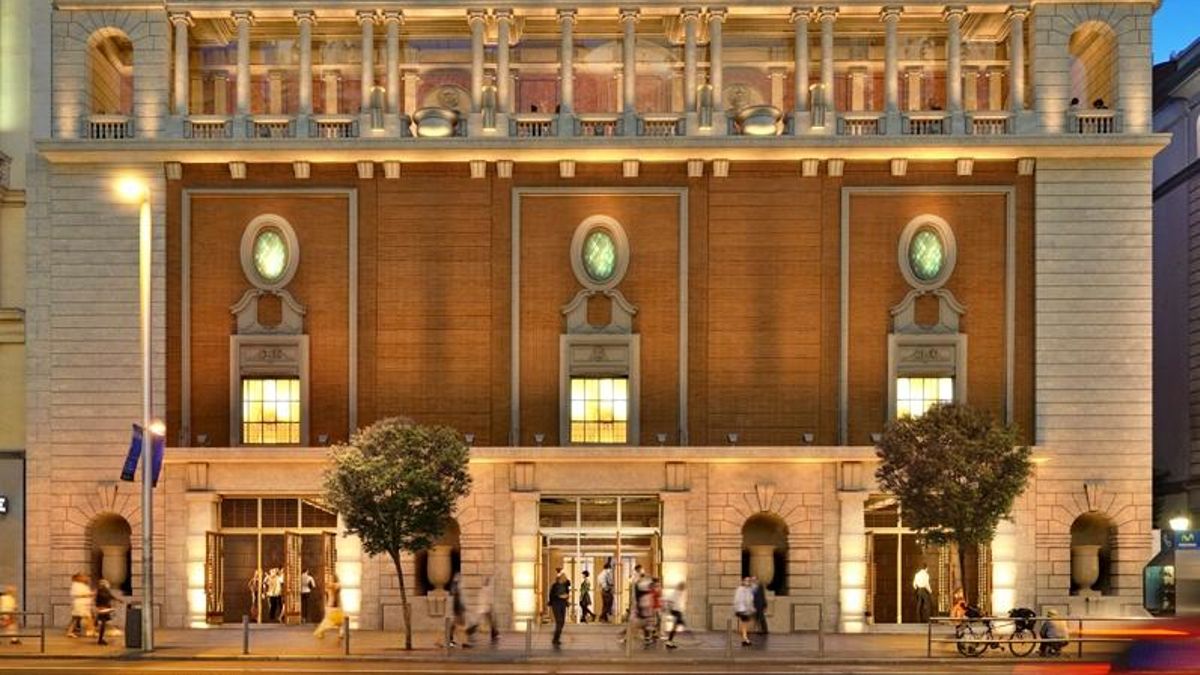 Aspecto del Palacio de la Música después de la reforma