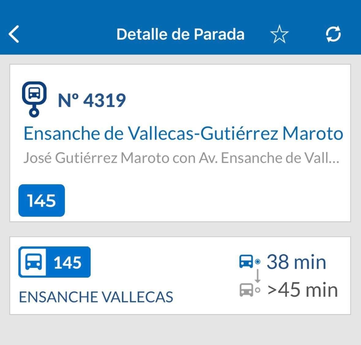 Retraso acumulado en la línea 145 el pasado domingo, durante la reintroducción de cuatro autobuses de hidrógeno.
