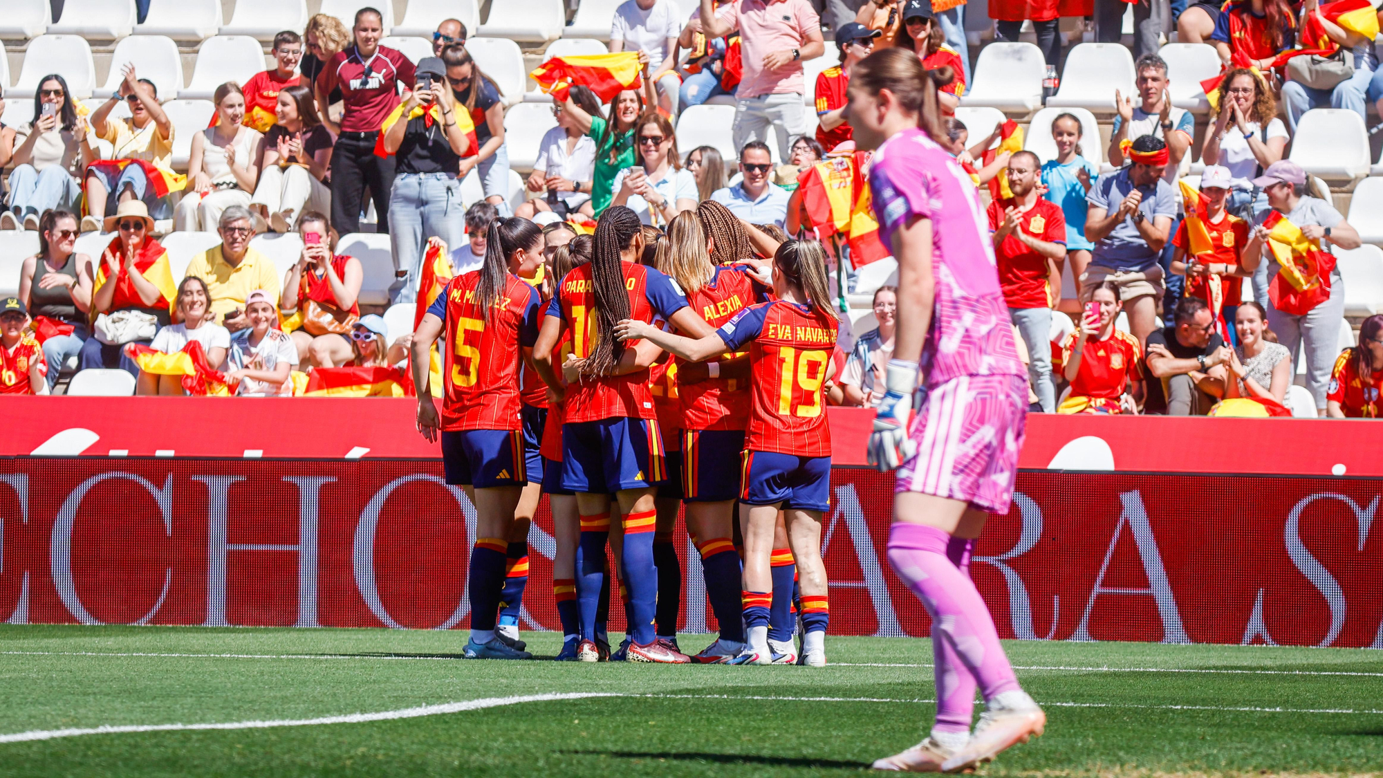El partido de la selección femenina España - Ucrania