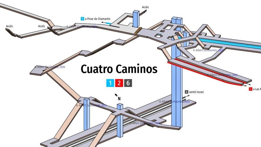Los 302 mapas en 3D de las estaciones de Metro de Madrid que ha dibujado un ingeniero de Barcelona