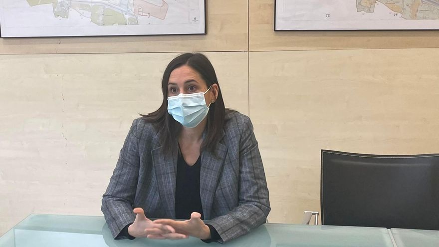 Elisa Valía, durante la entrevista.