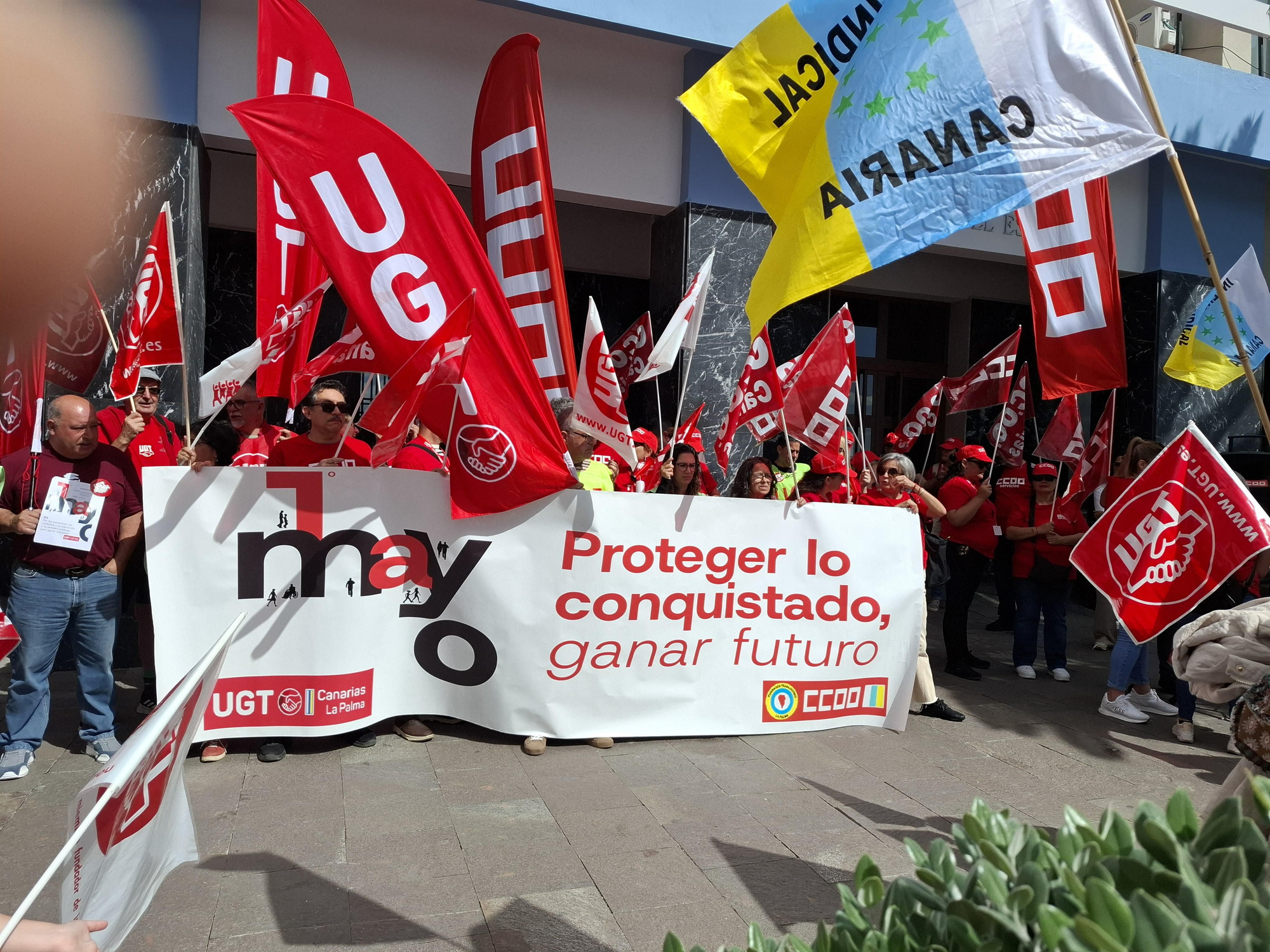 1º de Mayo en La Palma: “Es más importantes que nunca proteger lo conquistado y ganar el futuro”.