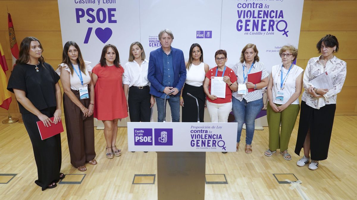 El PSOE registra su ley contra la violencia machista en las Cortes de Castilla y León, consensuada con sindicatos y colectivos