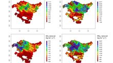 Eliminación anual de contaminantes de los árboles en el País Vasco en 2016.