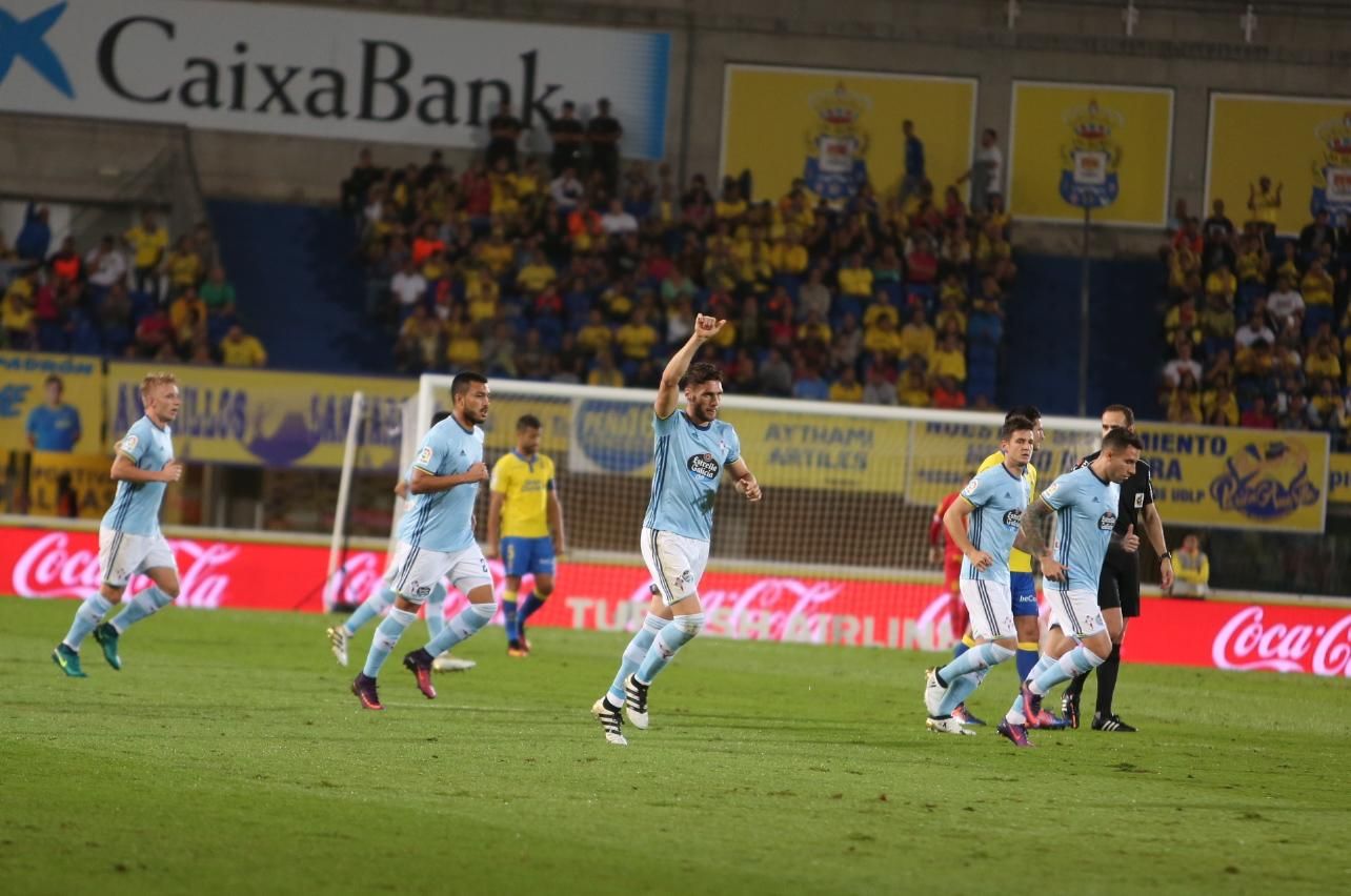 Imágenes del partido disputado en el Estadio de Gran Canaria entre la UD Las Palmas y el Celta de Vigo. Alejandro Ramos.