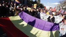 Manifestación por la República en Madrid.