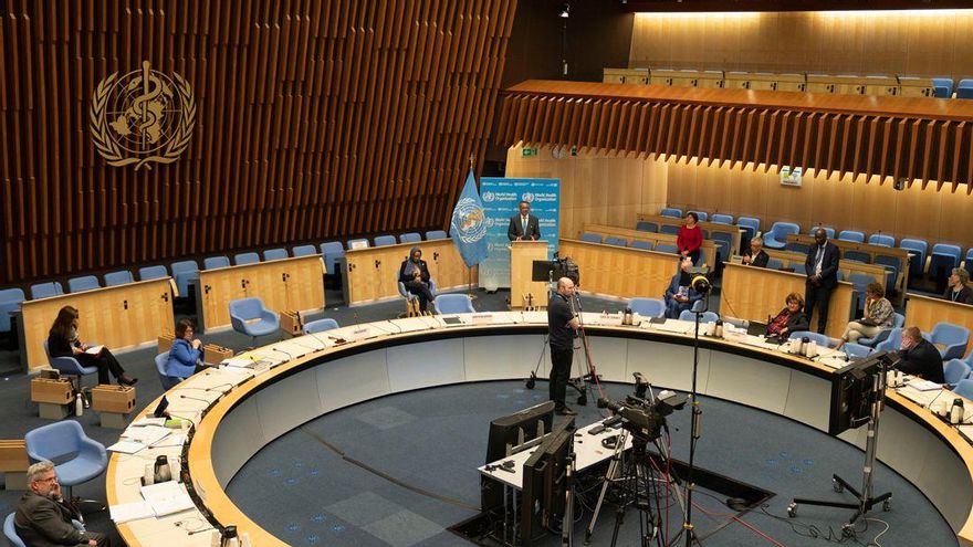 Imagen de archivo de la Asamblea Mundial de la Salud en su 74 edición.