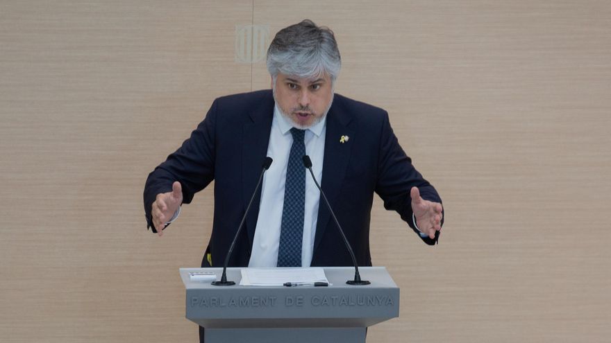 El presidente de Junts en el Parlament, Albert Batet.