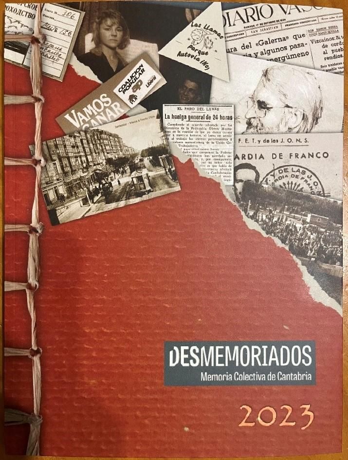 Portada de la revista de Desmemoriados con artículos publicados en 2023.