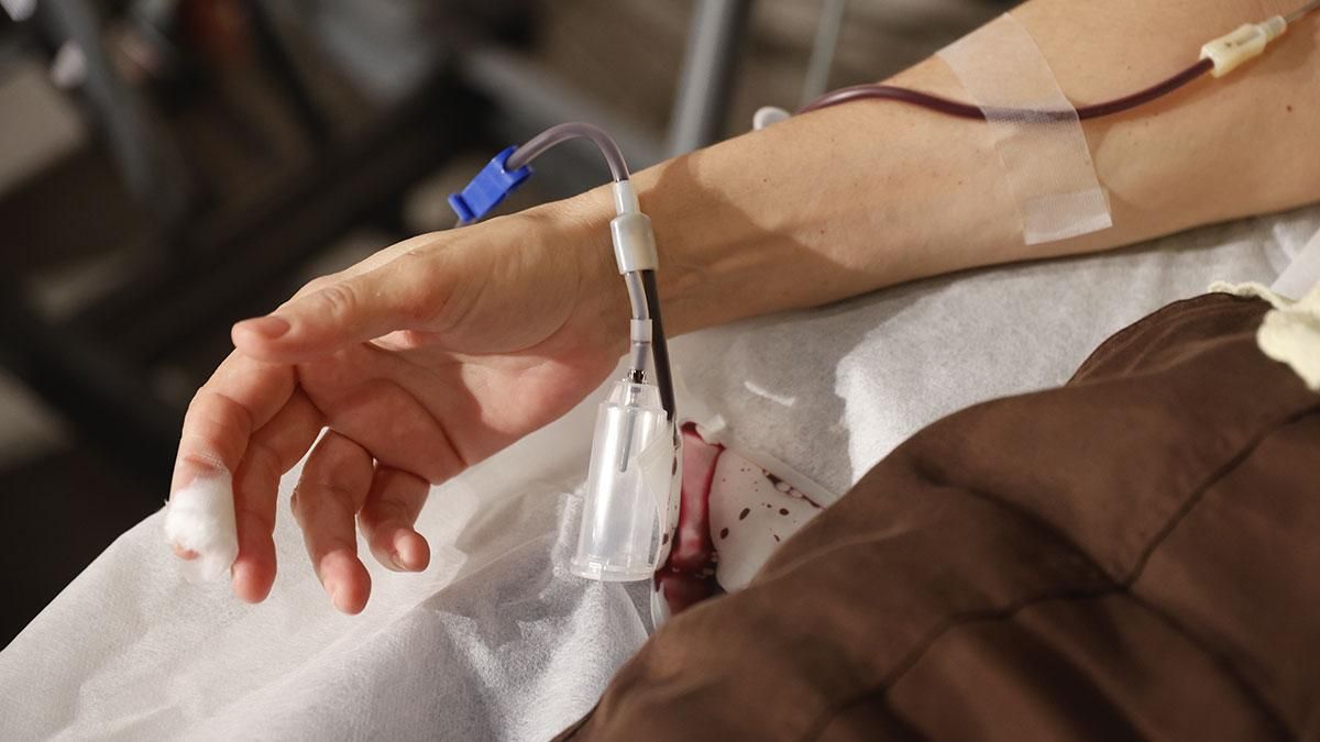 Donación de sangre en la sede de la Fundación Cajasol de Córdoba